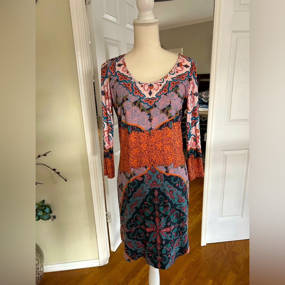 Ali Ro Boho Knee Length Patterned Dress in Sz 8
